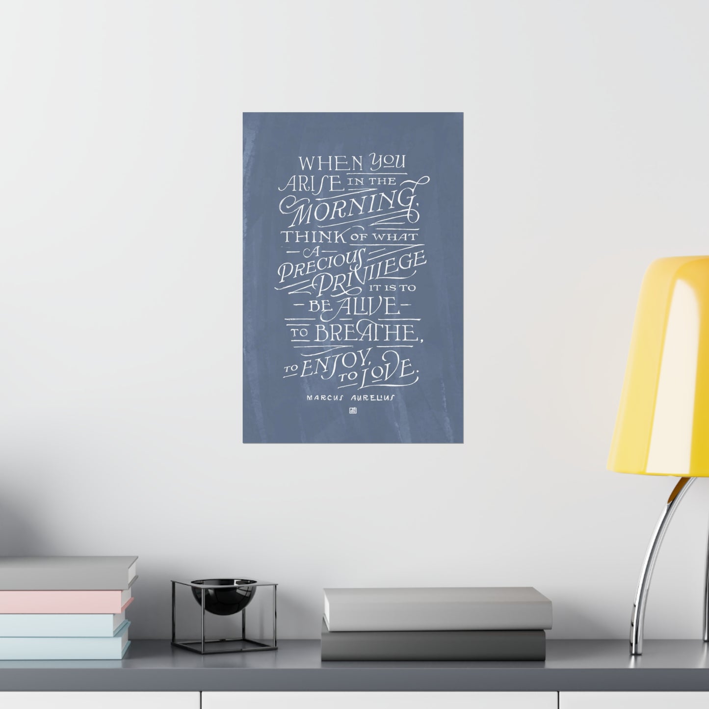When You Arise In The Morning Marcus Aurelius Print