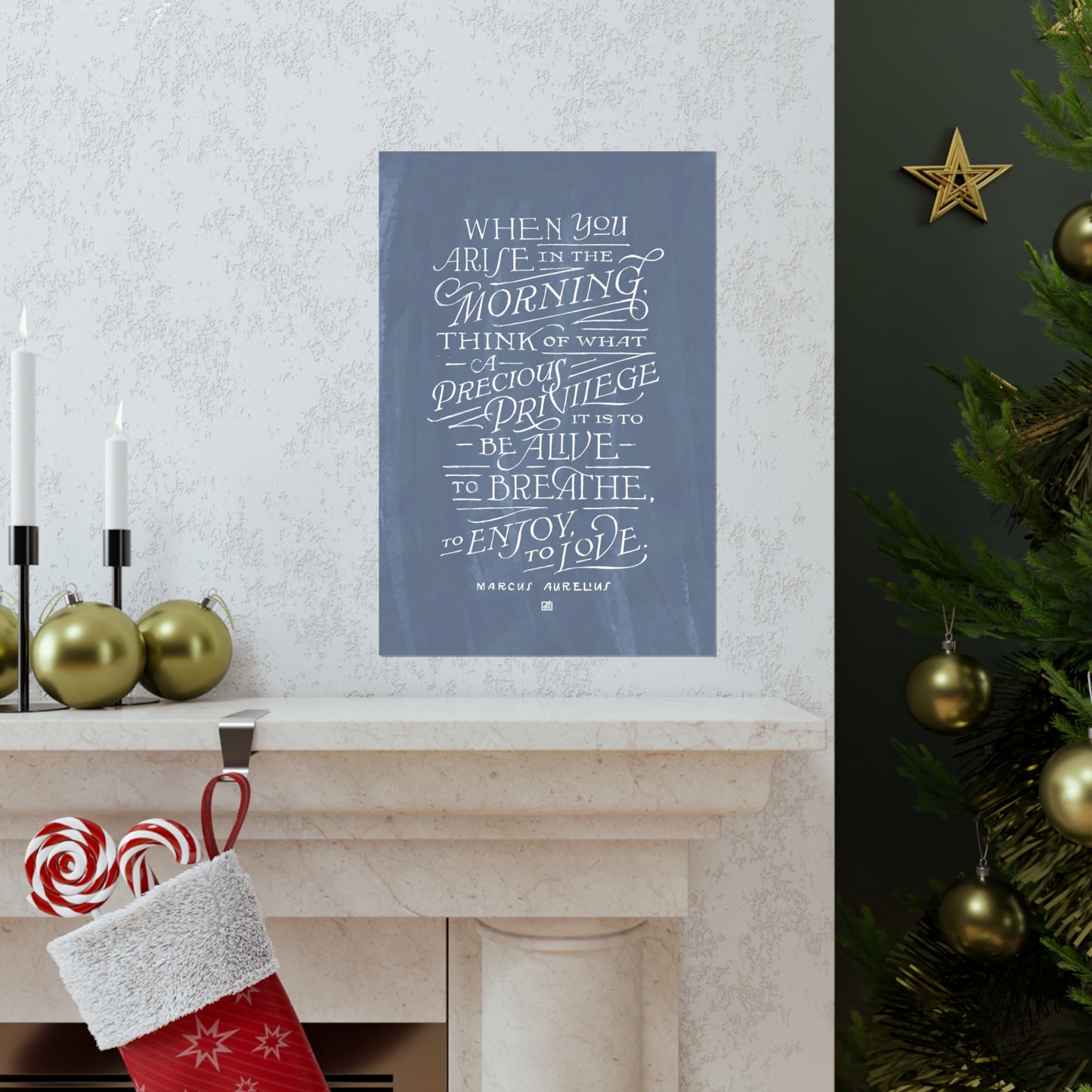 When You Arise In The Morning Marcus Aurelius Print