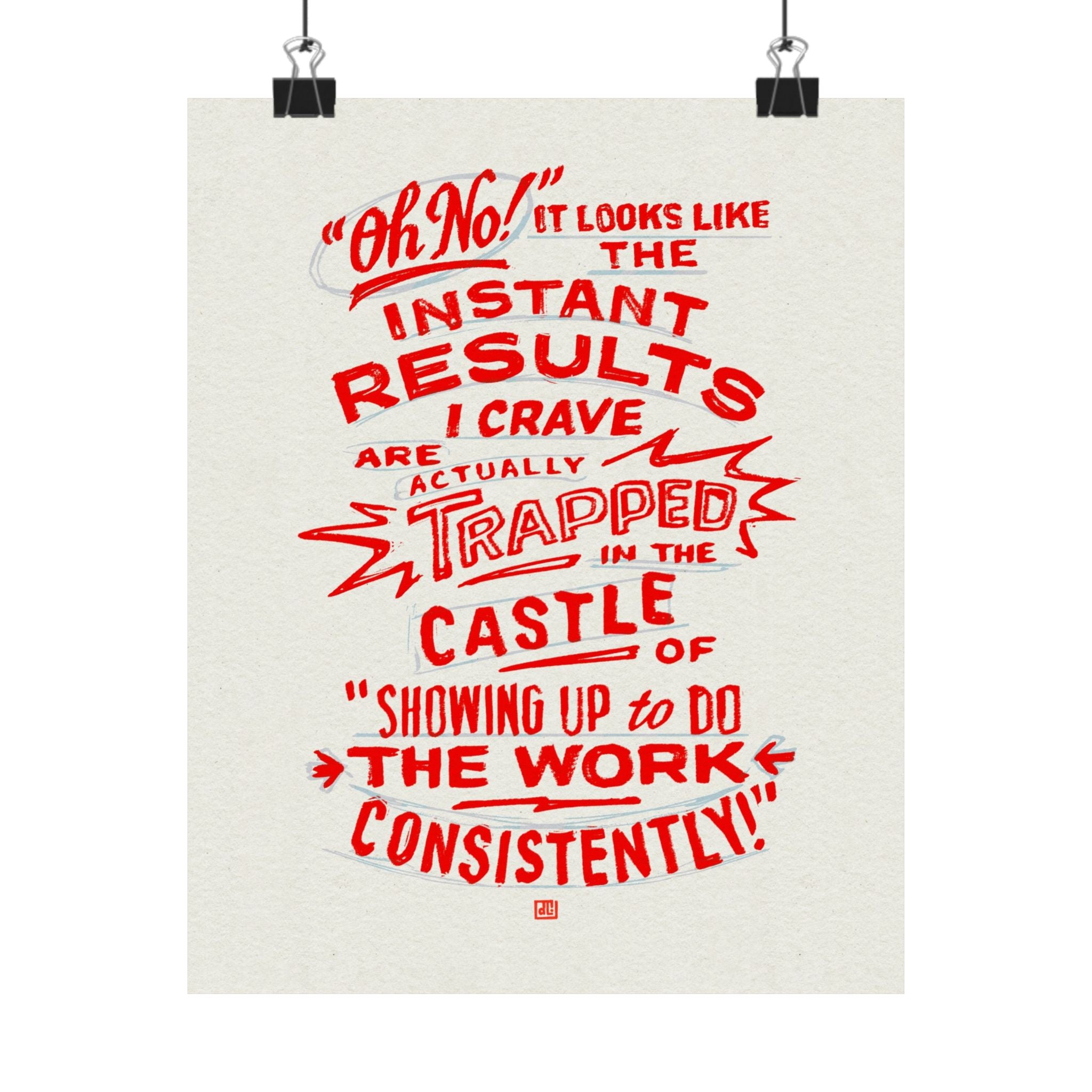 Oh No! Instant Results Are Trapped in the Castle Print