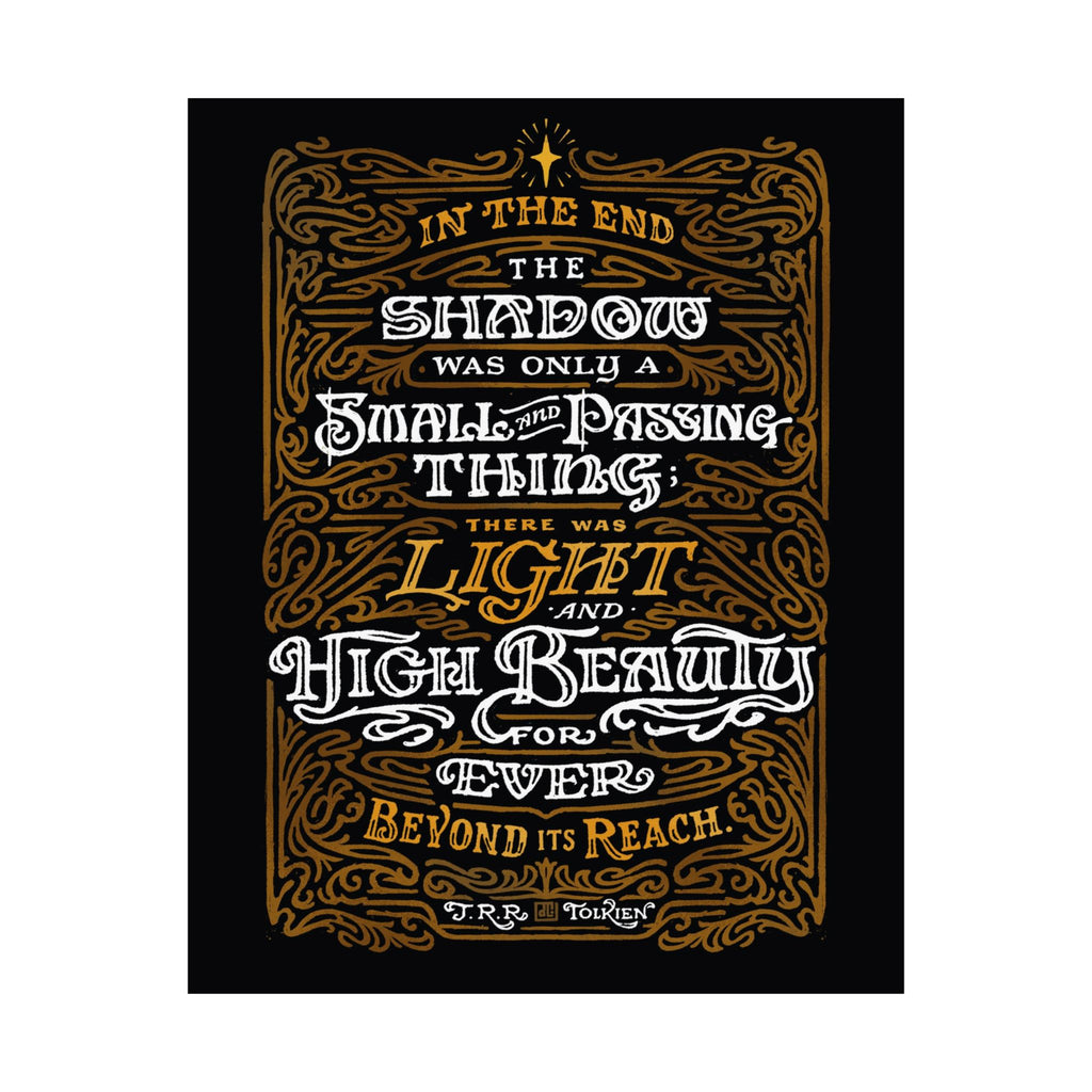 Light and High Beauty Gold — Tolkien Print