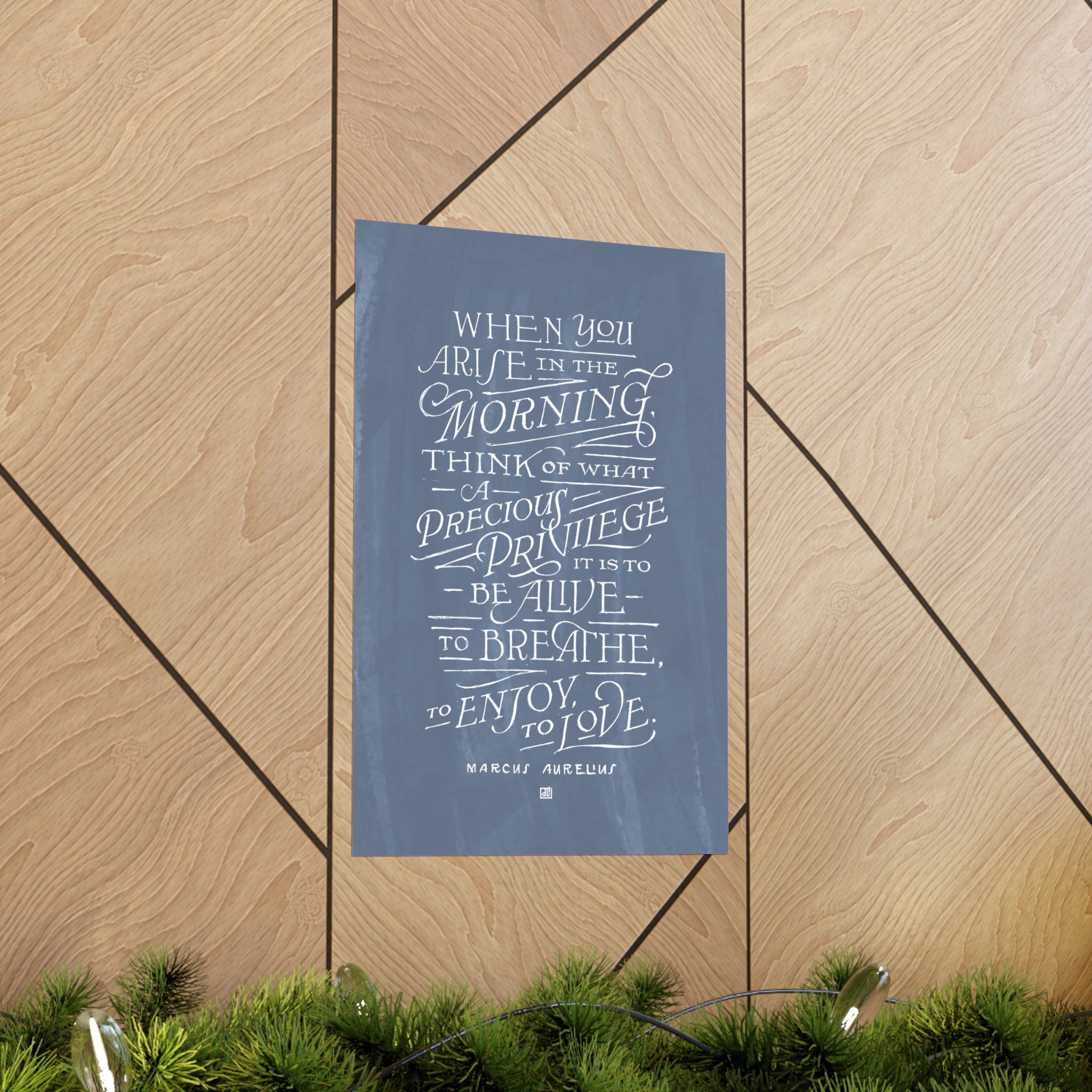 When You Arise In The Morning Marcus Aurelius Print