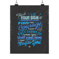 This Is Your Sign Series: Find The Courage — Blue Print