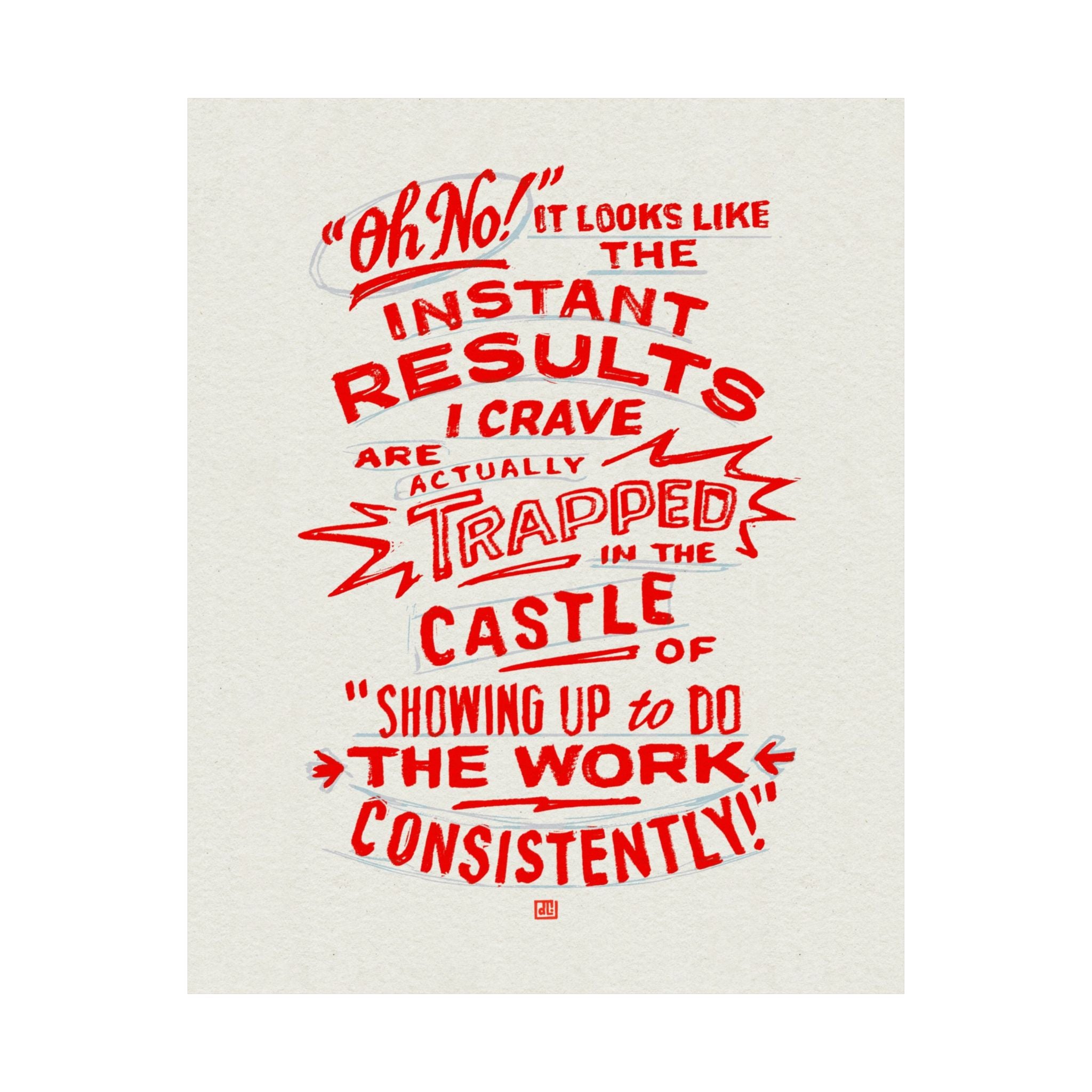 Oh No! Instant Results Are Trapped in the Castle Print