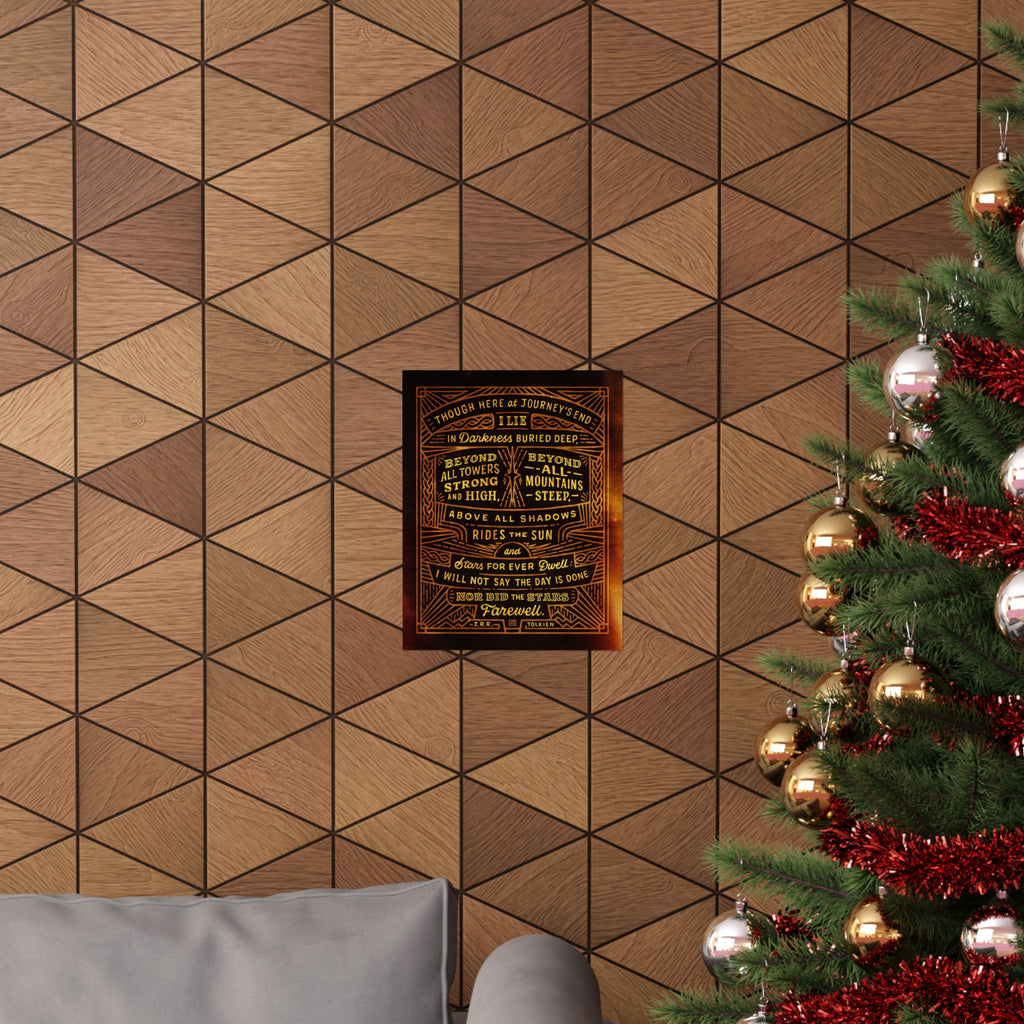 Though Here At Journey's End — Tolkien Print