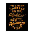 You Cannot Sharpen Any Tool — Dark Print