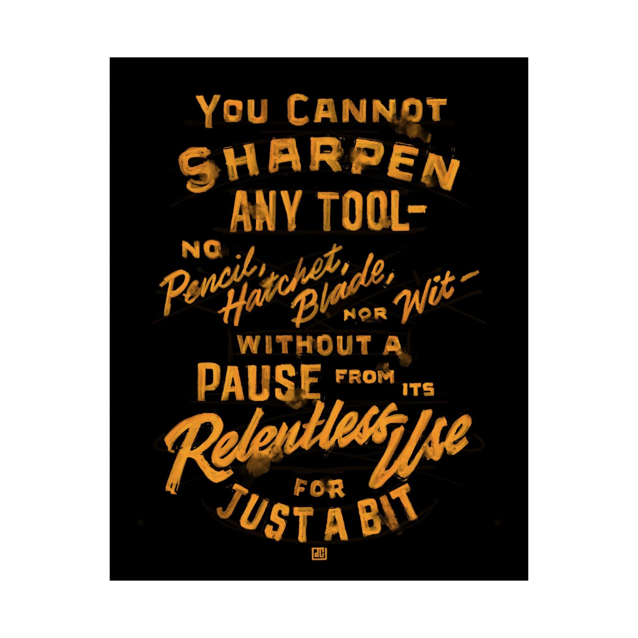 You Cannot Sharpen Any Tool — Dark Print