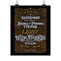 Light and High Beauty Gold — Tolkien Print