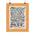 Go Where You Must Go And Hope — Tolkien Print