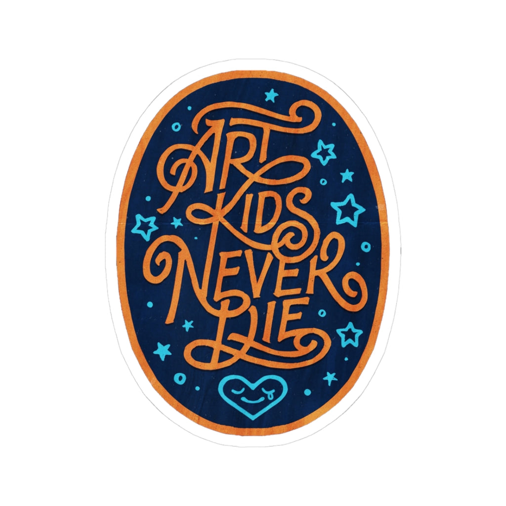 Art Kids Never Die – Flourish Sticker Nightsky