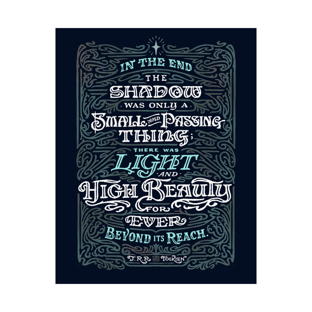 Light and High Beauty — Moonbeam Tolkien Print